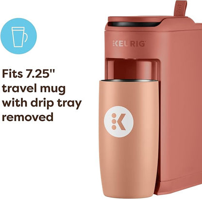 Keurig K-Mini Mate Single Serve K-Cup Pod Coffee Maker, Brews Up to 12 oz Cup, Compact Portable Coffee Machine for Small Spaces, Great for Dorms & Offices, Red Rocks