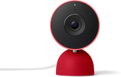 Google Nest Cam Indoor (Wired, 3rd Gen) - Security Camera with 2K Video and Gemini, Night Vision, 2-Way Audio, Works with Google Home - 2025 Model - Berry
