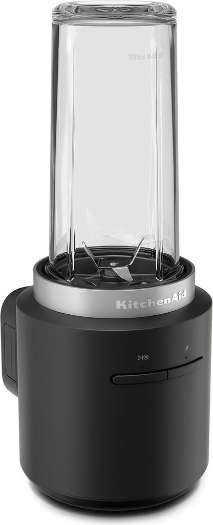 KitchenAid Go™ Cordless Personal Blender - battery included, KSBR256, Black Matte