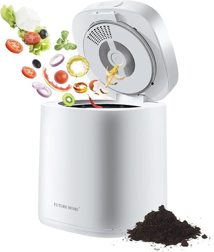 Electric Compost Bin Kitchen Sustainable with 9 Modes Turn Food Waste Indoor Countertop and Scraps into Dry Compost