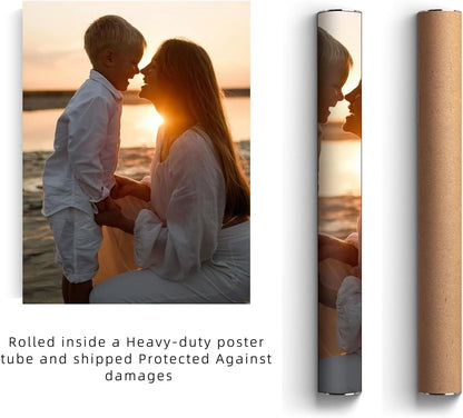 GZZFXXD Personalized Custom 40''x60'' Canvas Prints with Your Photo/your Image Large Wallart Wall Decor for Bedroom Dining room Living room Children's room(Unframed)