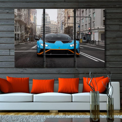 TUMOVO Canvas Wall Art for Living Room Cool Sports Car Large Wall Art Hypercar Modern Artwork Contemporary Home Decor Super Car Print On Canvas Ready to Hang for Teen Boys Bedroom Office 60" Wx40 H