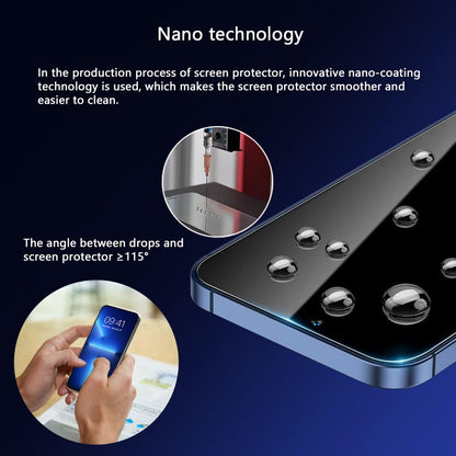 Blue Light Screen Protector for iPhone 12 Pro Max(6.7 inch) Eye Protection HD Clear Blue Light Blocking Tempered Glass, Scratch-Resistant,Easy Installation No Bubble,Anti-Fingerprint,2 Pack