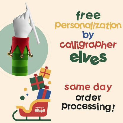 Ornaments by Elves - Personalized Family of 8 Mason Jar Snowman Christmas Ornaments 2024 - Snowman with Scarf Sharing Gifts and Joy in Mason Decorations in a Giftable Packaging