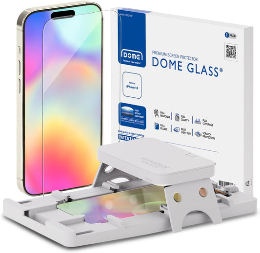 DOME GLASS Whitestone Screen Protector for iPhone 16 Series (iPhone 16)