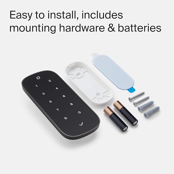 Level Smart Keypad Lock Accessory for Use with Any Level Smart Lock or Bolt, Weatherproof with LED Backlight, Bluetooth-Enabled Door Lock Accessory for Keyless Entry (Matte Black)