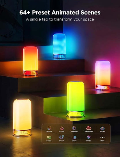 Govee RGBIC Smart Table Lamp 2 Bundle Floor Lamp 2 with Matter