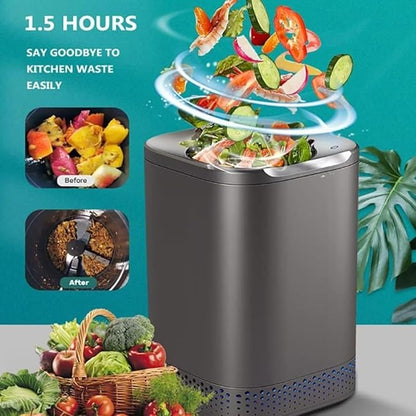 Smart Waste Kitchen Composter, Electric Kitchen Composter, Home and Kitchen Composting Bin, Countertop Automatic Food Waste Cycler with 2.5L Capacity, Turn Garbage to Compost with Single Button