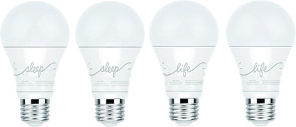 C by GE A19 C-Life and C-Sleep Smart LED Light Bulb Combo by GE Lighting, 4-Pack, Works with Alexa
