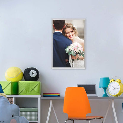 wall26 Framed Custom Canvas Wall Art for Living Room, Bedroom Canvas Prints for Home Decoration Ready to Hang - 16"x24", White Frame