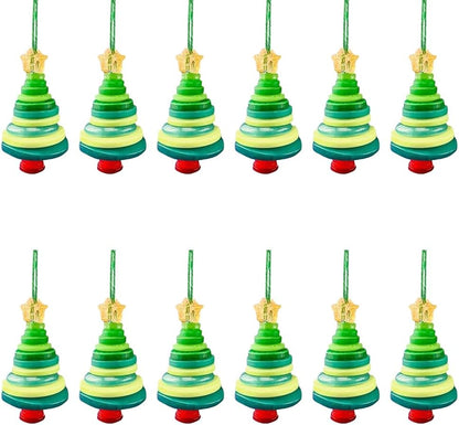 DIY Christmas Button Ornament Making Set - Snowman/Santa/Angel, Fun Holiday Craft Kit for All Ages, Ideal Xmas Tree Hanging Decor & Festive Gifts (C 12)