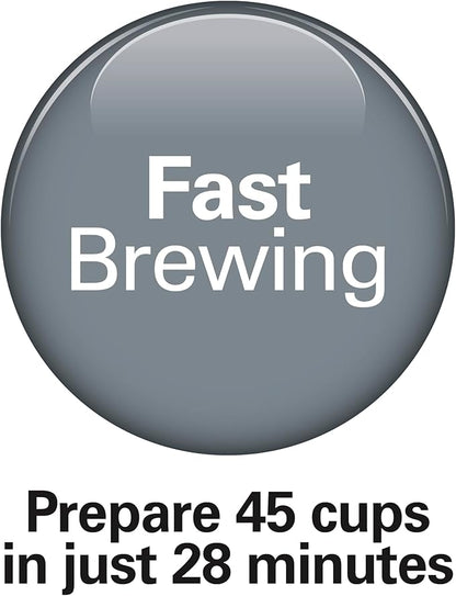 Hamilton Beach 45 Cup Fast Brew Coffee Urn and Hot Beverage Dispenser, 40521