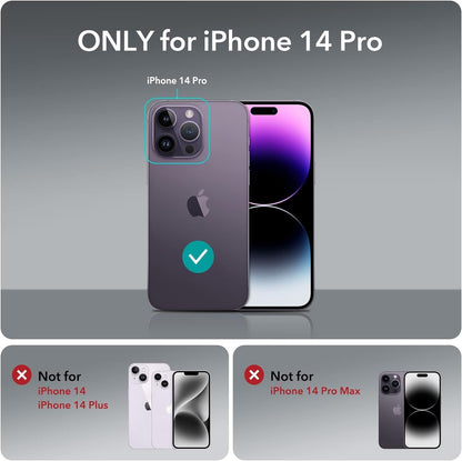 ESR 3 Pack for iPhone 14 Pro Screen Protector, [9H Hardness] [Military Grade Shatterproof] Tempered Glass Film with Easy Installation Tool, HD Clear, Scratch Resistant