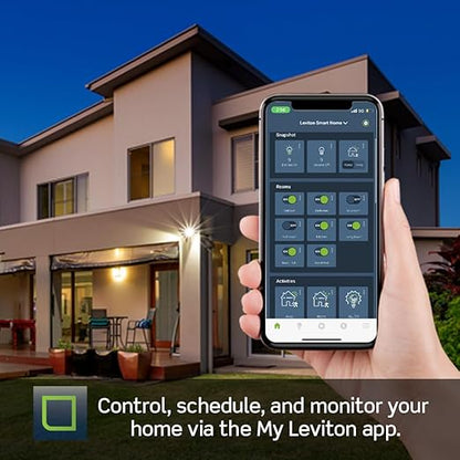 Leviton Decora Smart Motion Sensing Dimmer Switch, Wi-Fi 2nd Gen, Neutral Wire Required, Works with My Leviton, Alexa, Google Assistant, Apple Home/Siri & Wired or Wire-Free 3-Way, D2MSD-1RW, White