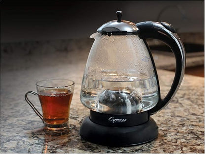 Capresso 259 Water Kettle, 10" x 8.25" x 6.25", Polished Chrome