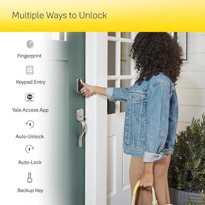 Yale Assure Lock 2 Touch Deadbolt, Black Suede Key-Free Smart Entry Door Lock with Z-Wave (ZW3) Connected Touchscreen Keypad for Code Entry and Remote Access, YRD430-F-ZW3-BSP