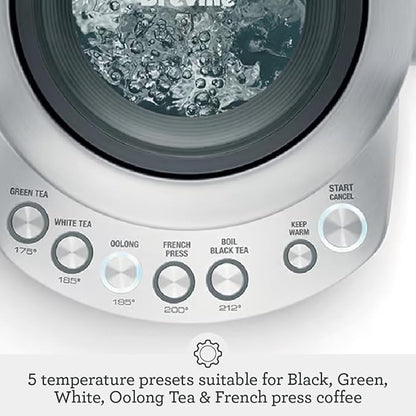 Breville BKE820XL IQ Kettle Water Heater, 7 Cup, Brushed Stainless Steel