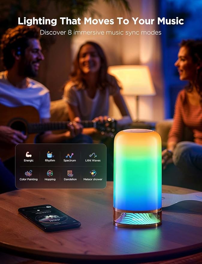 Govee RGBIC Smart Table Lamp 2 Bundle Floor Lamp 2 with Matter