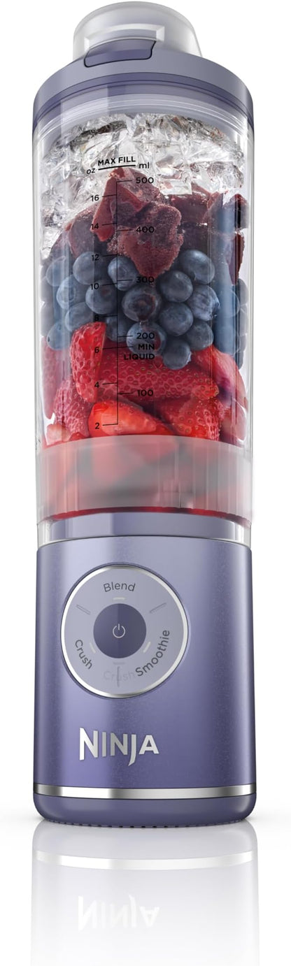 Ninja Blast Max, Portable Blender + Twist & Go, Personal Smoothie, Blend, Ice Crush, 3 Programs, Cordless, 22 oz removable Vessel, Dishwasher Safe, Leakproof, Lavender, BC251LD