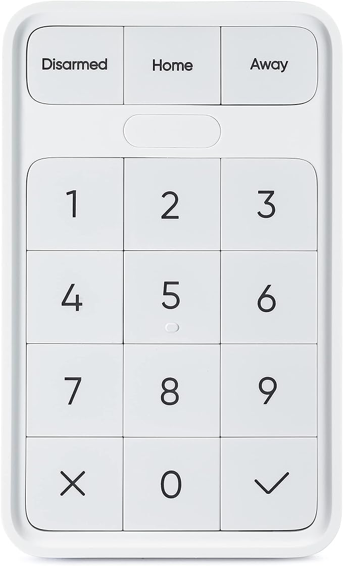 Wyze Home Security System Wireless Keypad,White