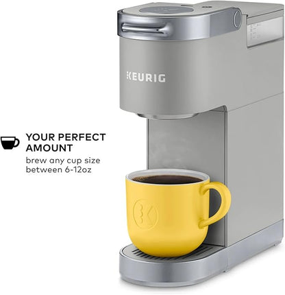 Keurig K-Mini Plus Single Serve Coffee Maker – Slim 5-Inch Design, 6–12oz Brew Size, Pod Storage & Cord Wrap – Gray (Renewed)