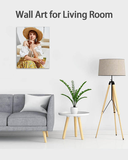 AbcCustomize Canvas Prints with Your Photos，Custom Canvas Wall Art for Bedroom, Living Room, Farmhouse Decor，Personalized Gifts Canvas Prints for Family，Friend，Lover，Pet