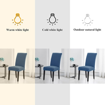 Joccun Chair Covers for Dining Room Set of 2,Dining Chair Slipcovers Stretch Dining Room Chair Covers Seat Protector,Washable Parsons Chair Cover for Home,Hotel(Riverside,2 Pack)
