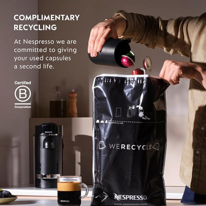 Nespresso Vertuo Next Coffee and Espresso Maker by De'Longhi with Aeroccino Milk Frother, White