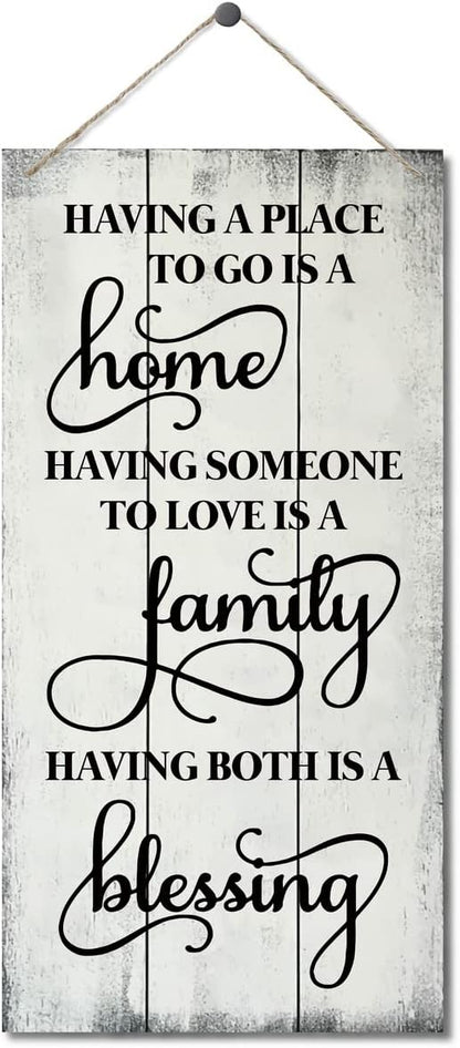 Having Somewhere to Go Decor Sign, Printed Wood Wall Art Sign, Housewarming Gifts, Funny Home Signs Decor, Hanging Wood Sign Home Decorative, Rustic Farmhouse Wood Sign Decor Wall Art 12x6 in
