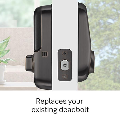 Yale Assure Lock Deadbolt, Oil Rubbed Bronze Digital Touchscreen Non-Connected Keypad with Backup Key for Front or Back Entry Door, ‎YRD226-NR-0BP