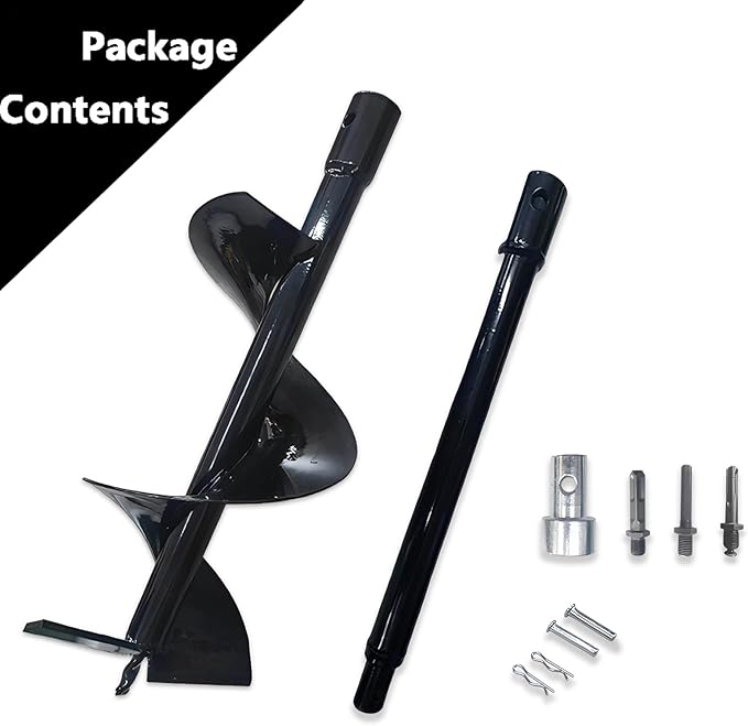 Compost Stirring Tool, Compost Turning Bar 26.7in,Compost Turner and Mixing Tool for Outdoor Compost Tumbler Bins, Mixer Attachment with Adapter, Suitable for a Variety of Mixers, Black
