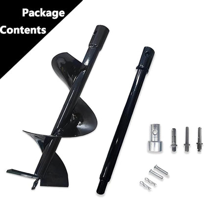 Compost Stirring Tool, Compost Turning Bar 26.7in,Compost Turner and Mixing Tool for Outdoor Compost Tumbler Bins, Mixer Attachment with Adapter, Suitable for a Variety of Mixers, Black