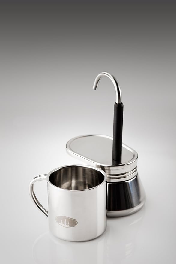 GSI Outdoors, MiniEspresso Set, Superior Backcountry Cookware Since 1985, 1 Cup