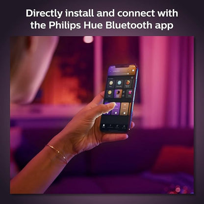 Philips Hue Smart Recessed 5/6 Inch LED Downlight 4 Pack, White and Color Ambiance Color-Changing Light, 1100LM, Control with Hue App, Compatible with Alexa, Google Assistant and Apple HomeKit