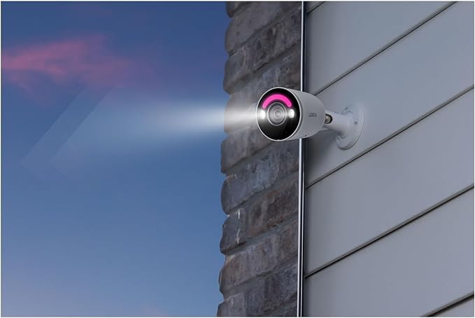 Lorex 4K 16 Camera Capable (8 Wired + 8 Wi-Fi) 2TB Wired NVR System with 4 Bullet Cameras with Smart Security Lighting