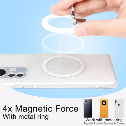 Magnetic Phone Grip for MagSafe, EI Sonador Magnet Phone Ring Holder, Removable, Compatible with iPhone 14 Plus 13 12 Pro Max Mini (Black)