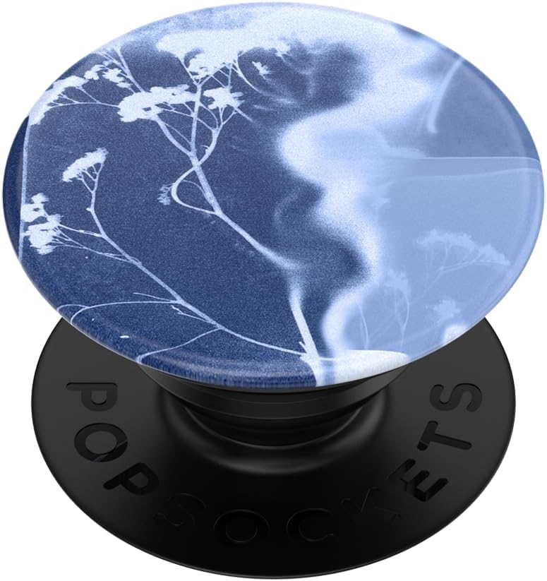 PopSockets Phone Grip with Expanding Kickstand, Adhesive Grip - Indigo Blooms