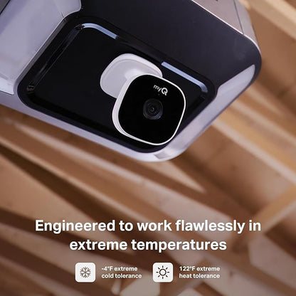 myQ Smart Garage Security Camera – 1080p HD Video, Night Vision, Motion Detection, Magnetic, Wi-Fi, Two-Way Audio, Smartphone Control