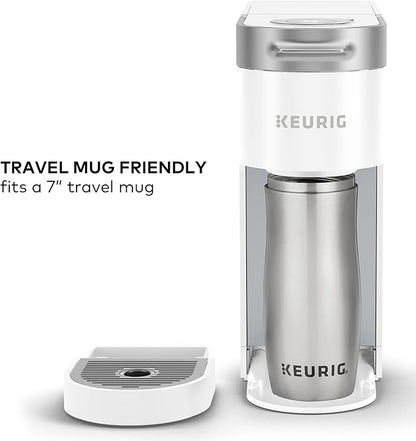 Keurig K-Slim Single Serve K-Cup Pod Coffee Maker, Multistream Technology, 3 Brew Sizes, Slim and Sleek Design, 46oz Removable Reservoir, White