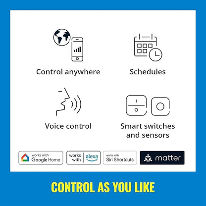 WiZ 60W A19 Tunable White LED Smart Bulb - Pack of 6 - E26- Indoor - Connects to Your Existing Wi-Fi - Control with Voice or App + Activate with Motion - Matter Compatible
