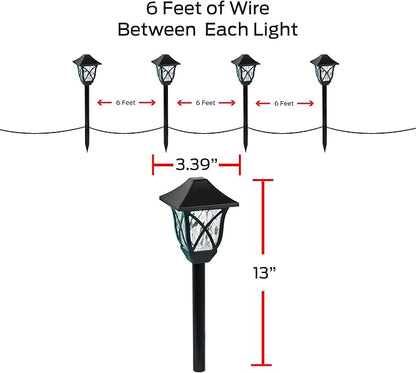 Monster Smart RGB+IC+WW Pathway Lights with 4 Dimmable LED Lights - Sound Reactive Garden Light, Weatherproof IP44 Outdoor Lighting - Compatible with Alexa, Google Assistant, Siri, Monster App