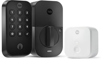 Yale Assure Lock 2 Keypad with Wi-Fi Connect, Black Suede Deadbolt for Vacation Rental Hosts, YRD410-CB1-BSP