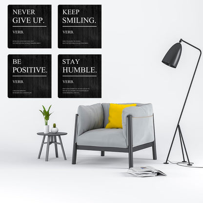 Inspirational Canvas Wall Art, Quotes Motivational Wall Decor Print Pictures for Office Wall Decor, Entrepreneur Poster Framed Artwork for Women Men Home Bedroom Living Room Decor Decoration 16”X16”X4