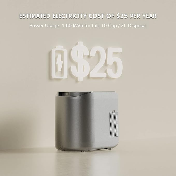 Airthereal Bundle | Revive Electric Kitchen Composters 1-Grey and 1-White, 2.5L Capacity with SHARKSDEN® Tri-Blade, Turn Food Waste and Scraps into Dry Compost Fertilizer