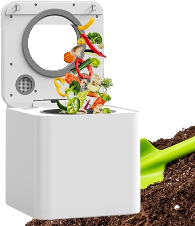 Electric Composter for Kitchen, 3.3L Smart Countertop Compost Bin, Odorless | Low Noise, Indoor Food Recycler Compost Machine,110V