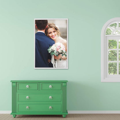 wall26 Framed Custom Canvas Wall Art for Living Room, Bedroom Canvas Prints for Home Decoration Ready to Hang - 24"x36", White Frame