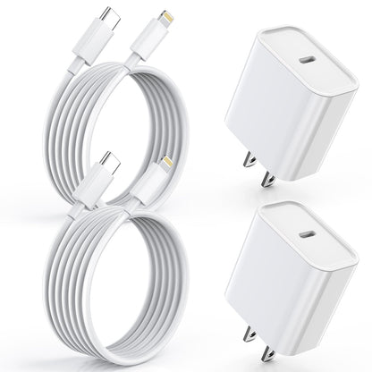 [Apple MFi Certified] Fast iPhone Charger,2Pack 20W USB C Wall Charger Block i Phone Charge Plug + Lightning Quick Charging Cable Cord for Apple iPhone 14/Pro/Pro Max/Plus/13/12/11/XS/XR/X/SE2022/iPad