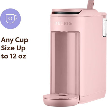Keurig K-Mini Mate Single Serve K-Cup Pod Coffee Maker, Brews Up to 12 oz Cup, Compact Portable Coffee Machine for Small Spaces, Great for Dorms & Offices, Pink Sands