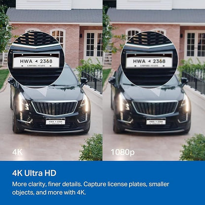 Tapo MagCam 4K Outdoor Wireless Security Camera - Up to 200-Day Battery, Magnetic Mount, Person/Vehicle Detection, Subscription-Free Local Storage or Optional Cloud, Works with Alexa, C460 (3-Pack)