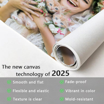 Canvas Prints With Your Photos, Custom Poster On Canvas (Unframed 30x45) Transform Your Photos Into Stunning Framed Wall Art Digitally Printed Photo To Canvas Ideal For Home Decor Gifts Keepsakes